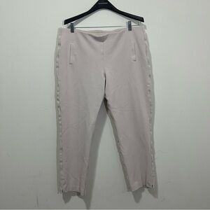 Chicos Juliet Ankle Pull On Pants Size 3 US 16 Classic Ponte Cream Beige